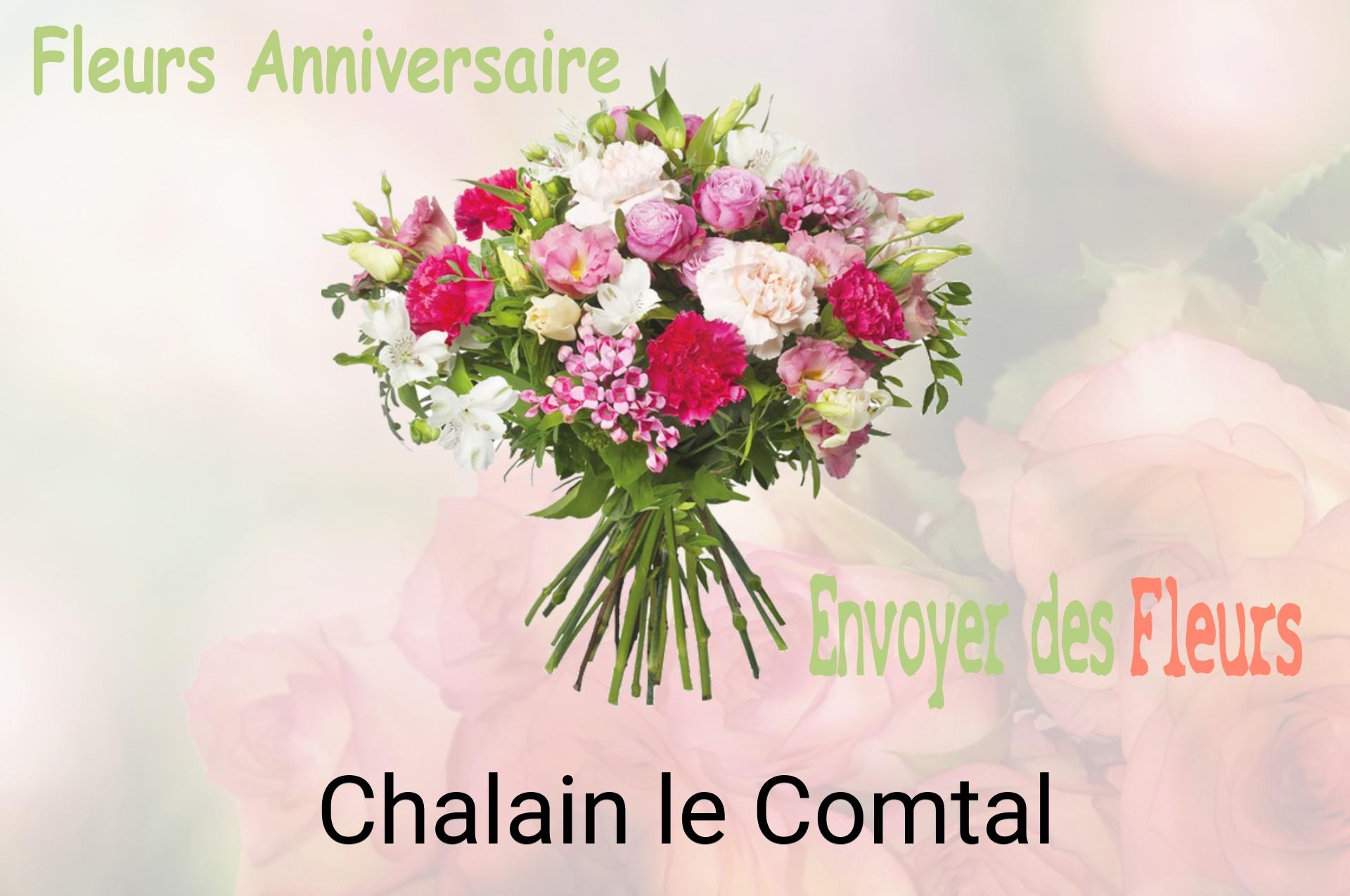 Bouquet de fleurs d’anniversaire livré à Chalain-le-Comtal