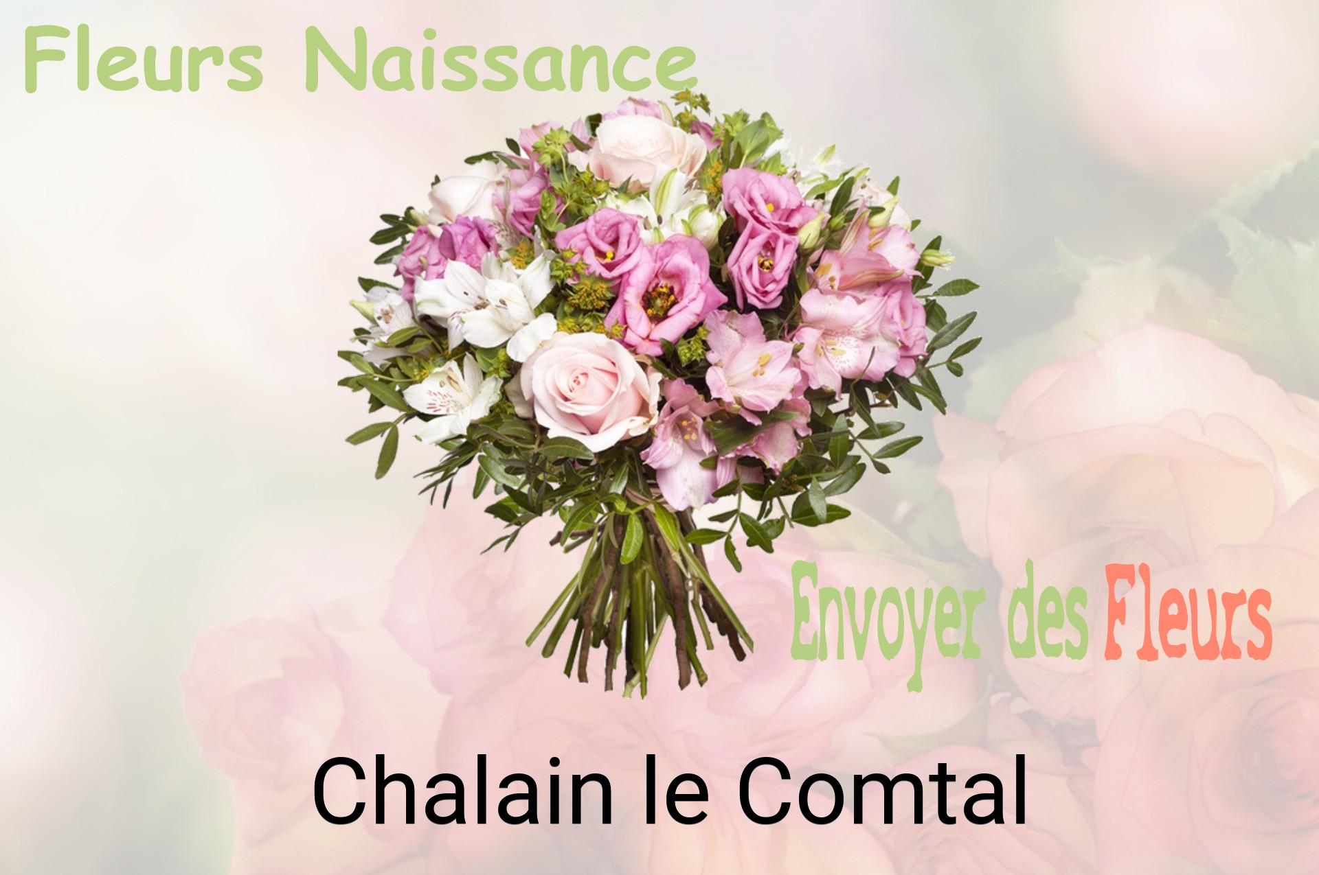 Bouquet de fleurs de naissance livré à Chalain-le-Comtal