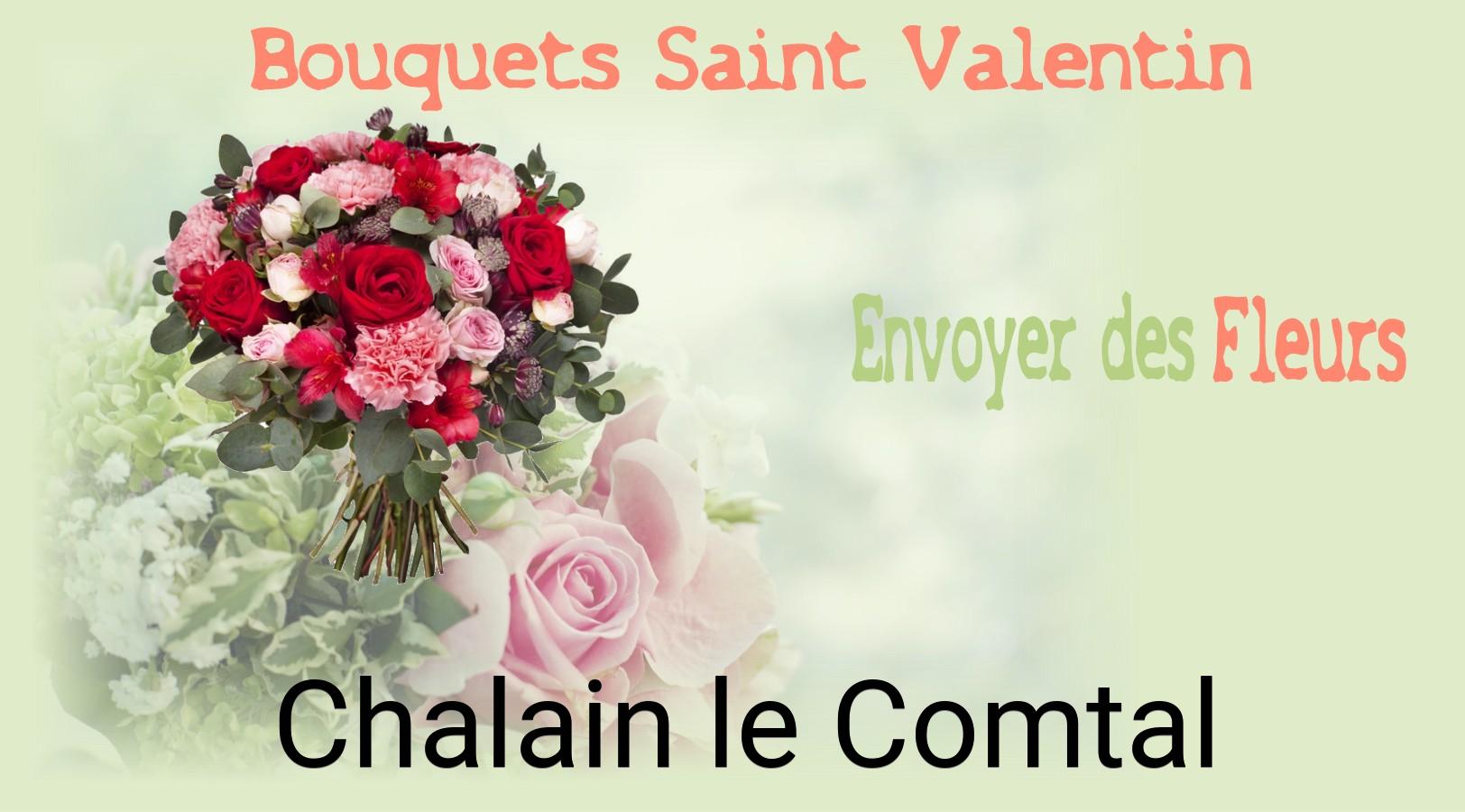 Roses de Saint-Valentin livrées à Chalain-le-Comtal